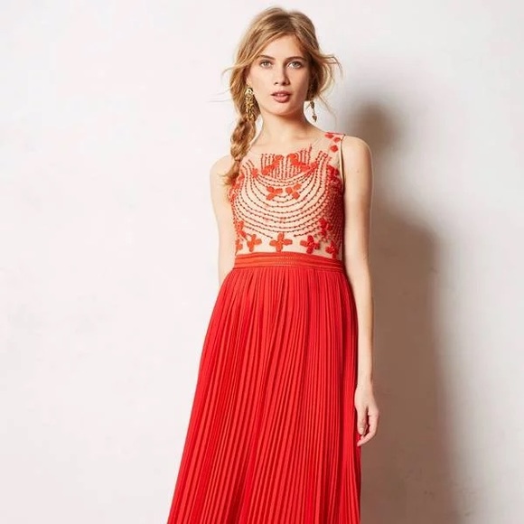 Anthropologie Dresses & Skirts - Rina Dhaka Pleated Maxi Dress